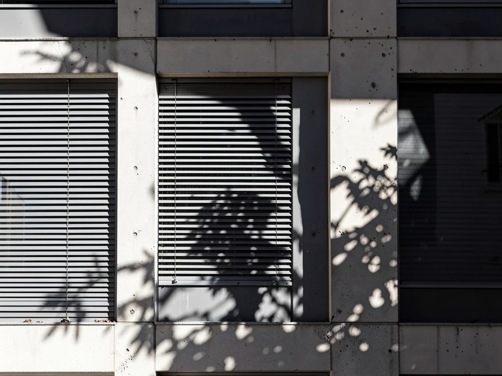 Brise soleil creating shadow