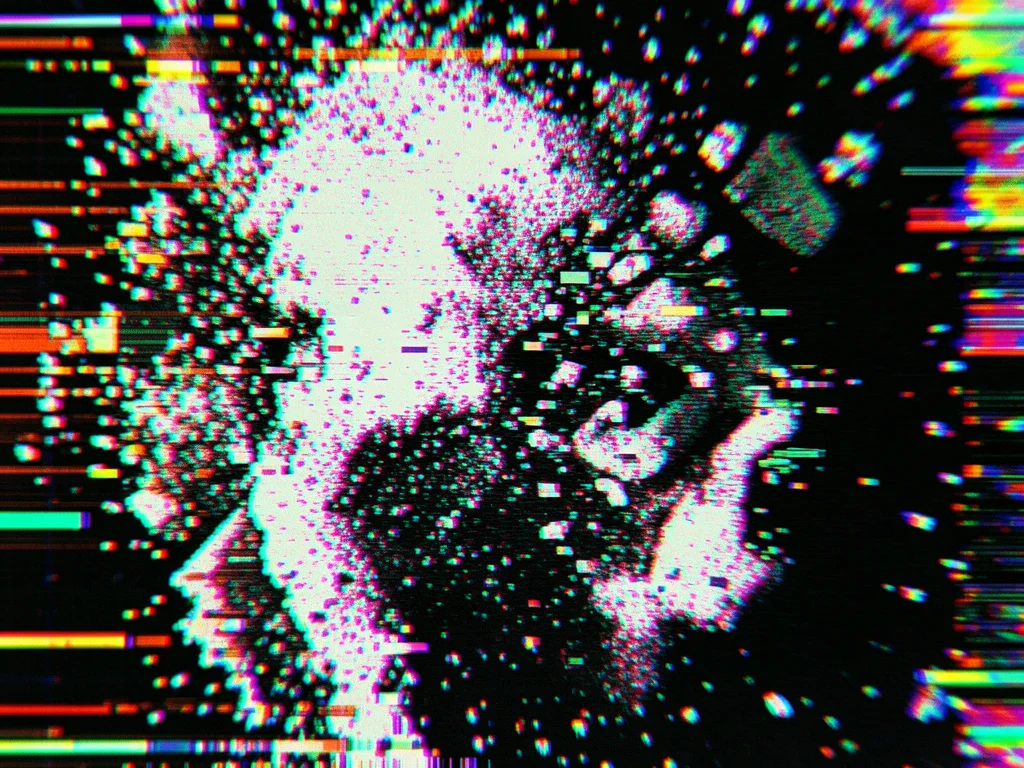 3D render with corrupted Z-buffer, depth sorting errors causing far objects to o
