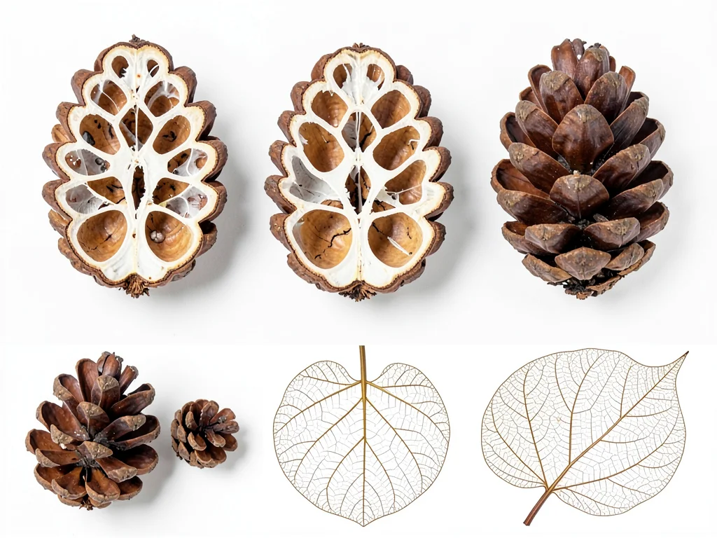 Pine Cone Longitudinal Section Scale Architecture