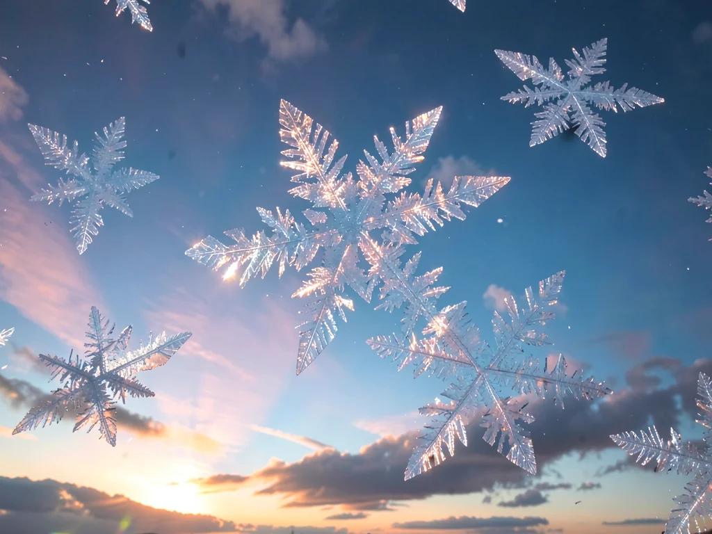 Multiple phenomena visible in single ice crystal sky
