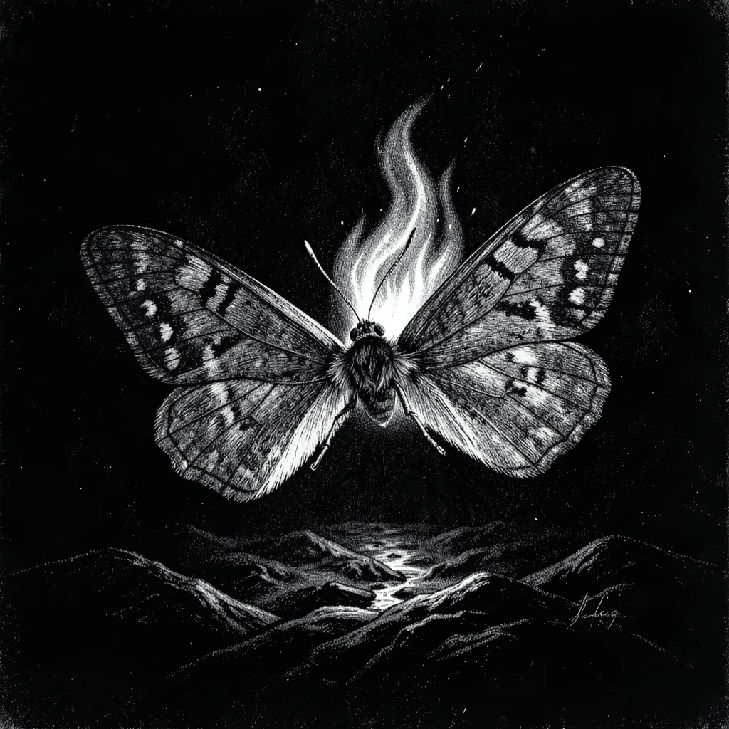 Moth and flame