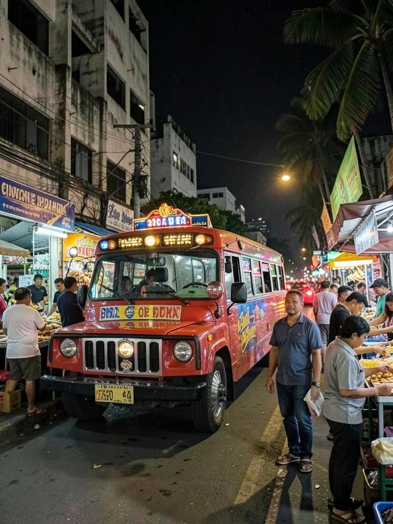Balut vendor under single bulb