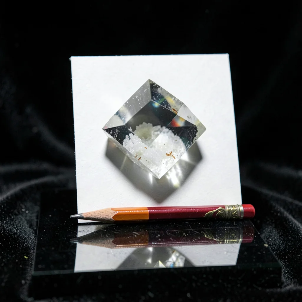 Calcite Rhombohedron Double Refraction Demo