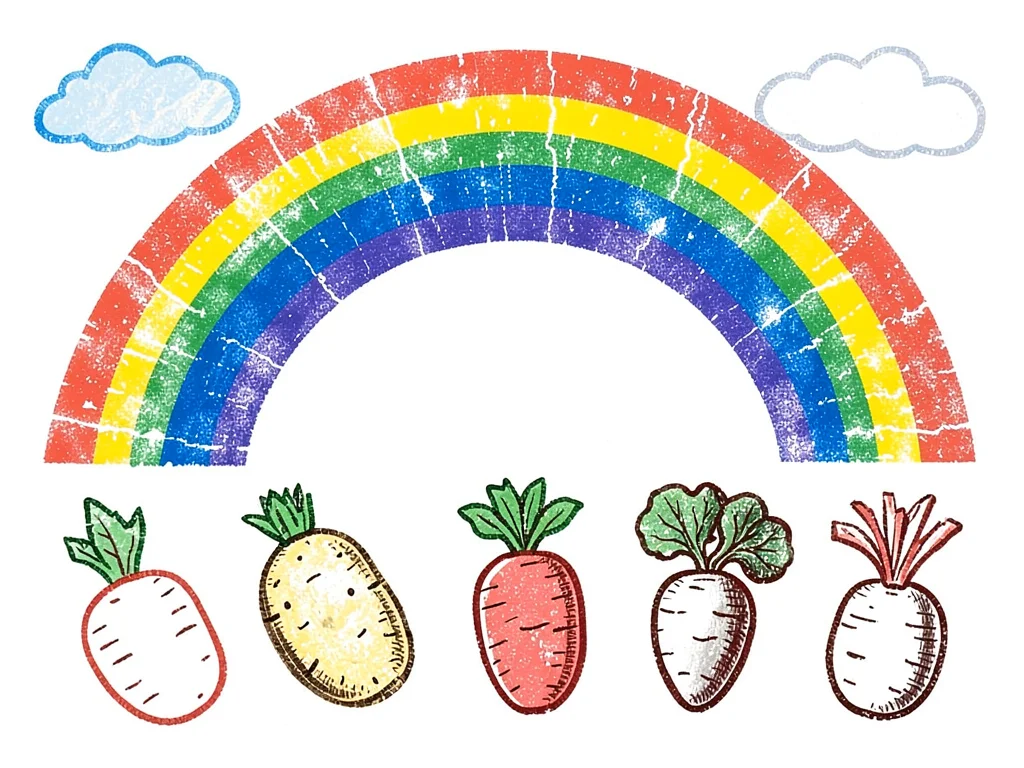 Rainbow in sky