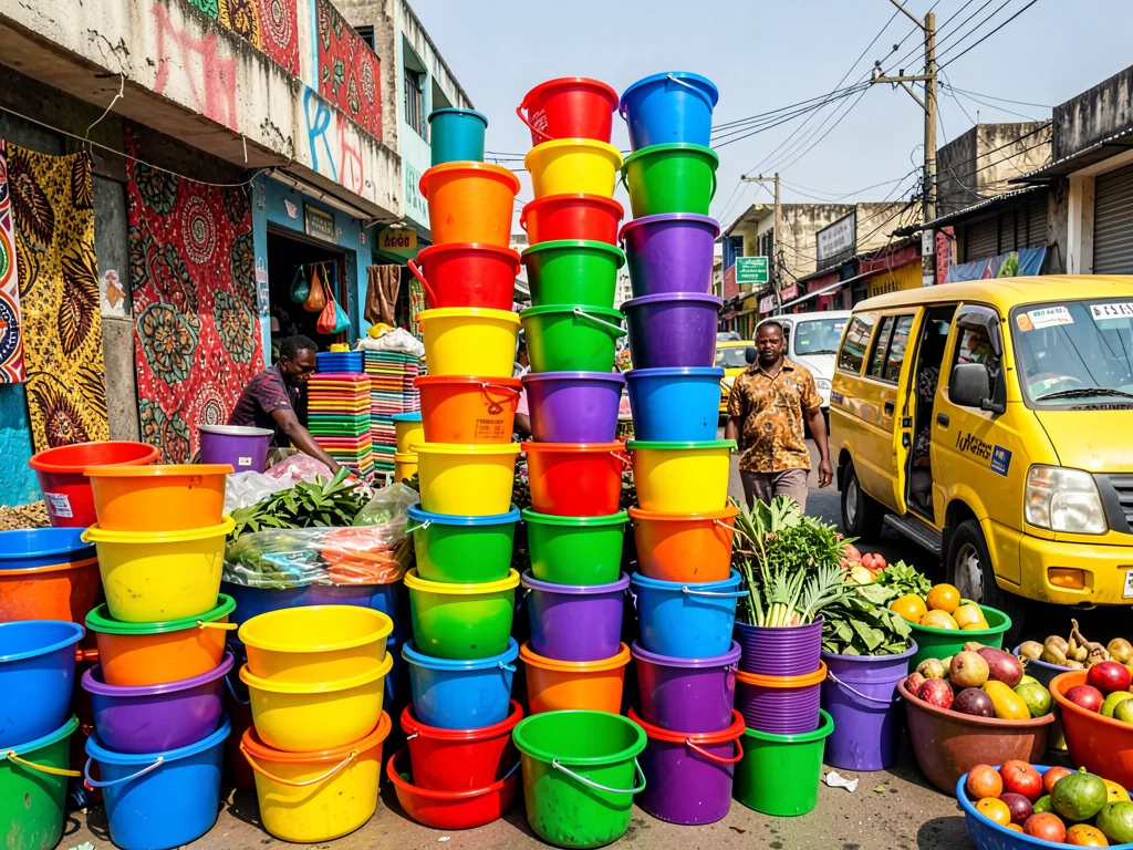 Plastic Rainbow Tower