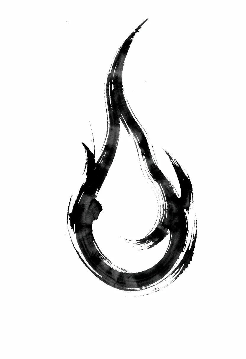 Rising flame single stroke