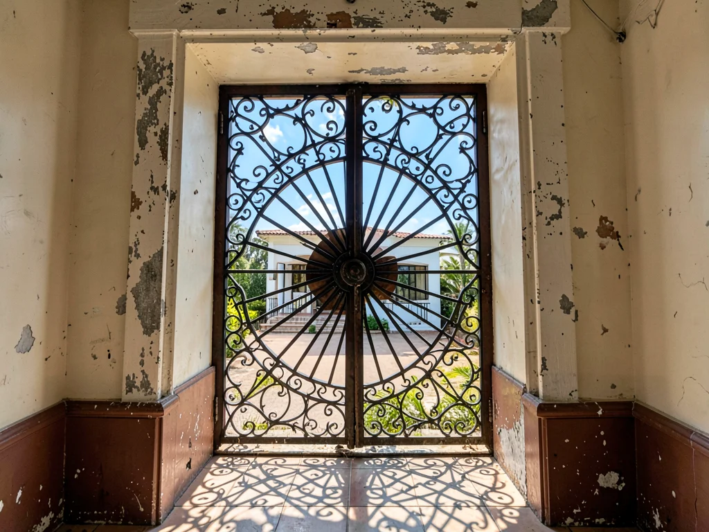 Fanlight Shadow on Tile