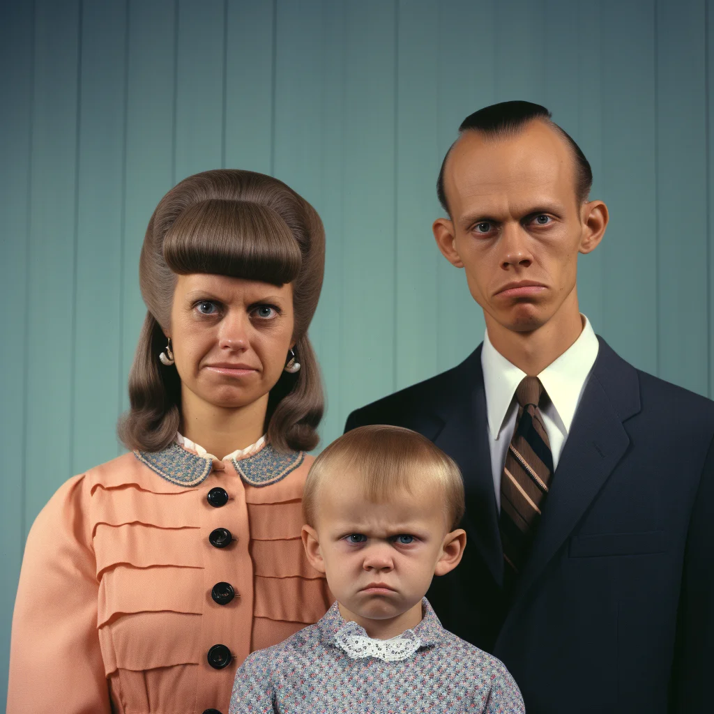 Awkwardfamilyphotos.com suburban kids with long foreh