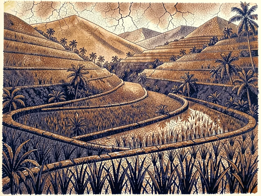 Batik rice terraces