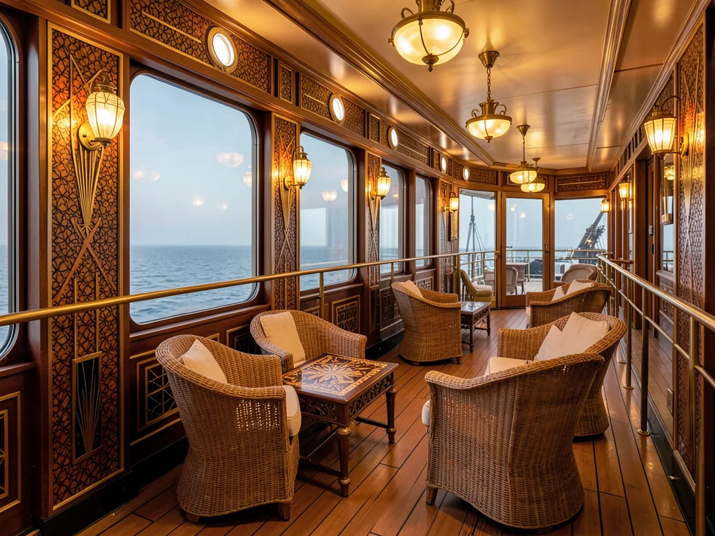 Glazed Veranda Lounge Overlooking Stern