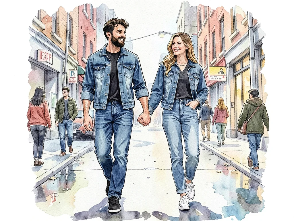 Couple denim complementary