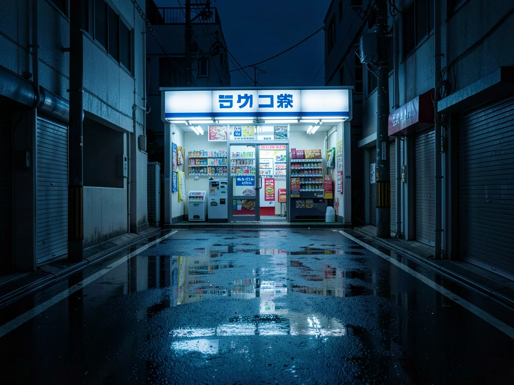 Konbini in Dark Alley