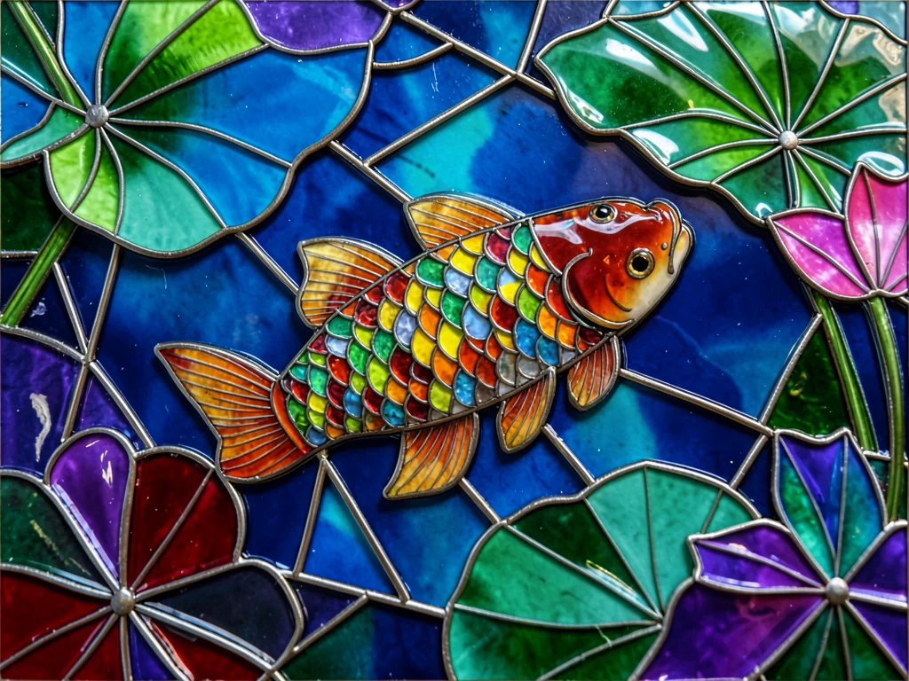 Cloisonne koi fish