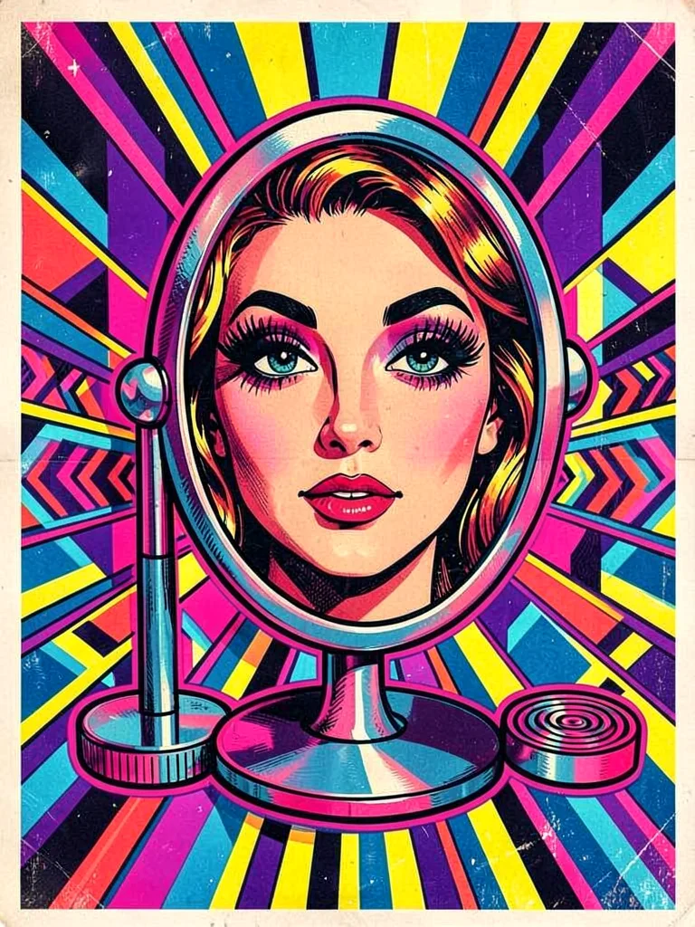 Mod sixties dramatic makeup