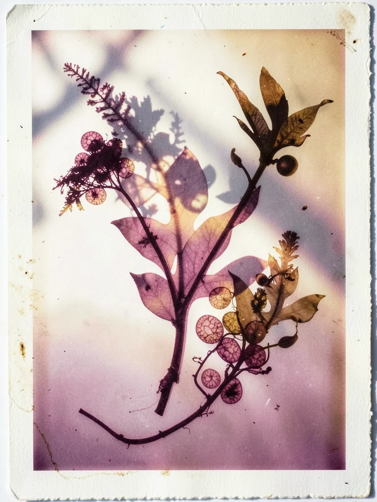 Seaweed specimen arranged on paper, cellular bladders visible, oceanic botanical