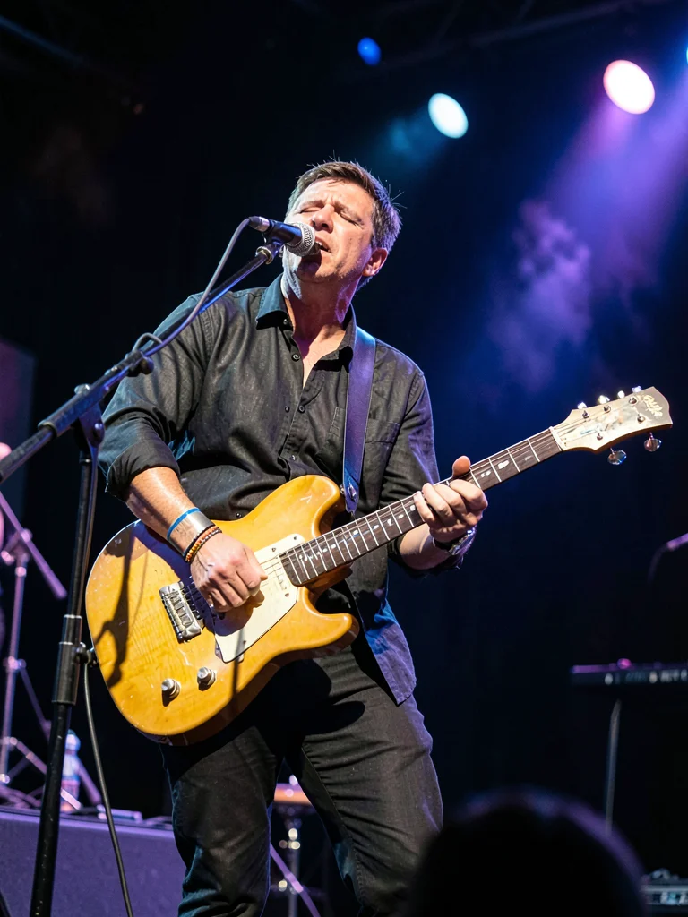 Guitarist on stage