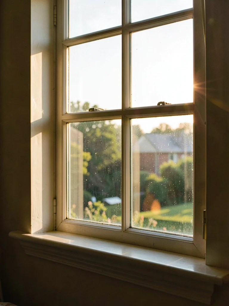 Window figure morning