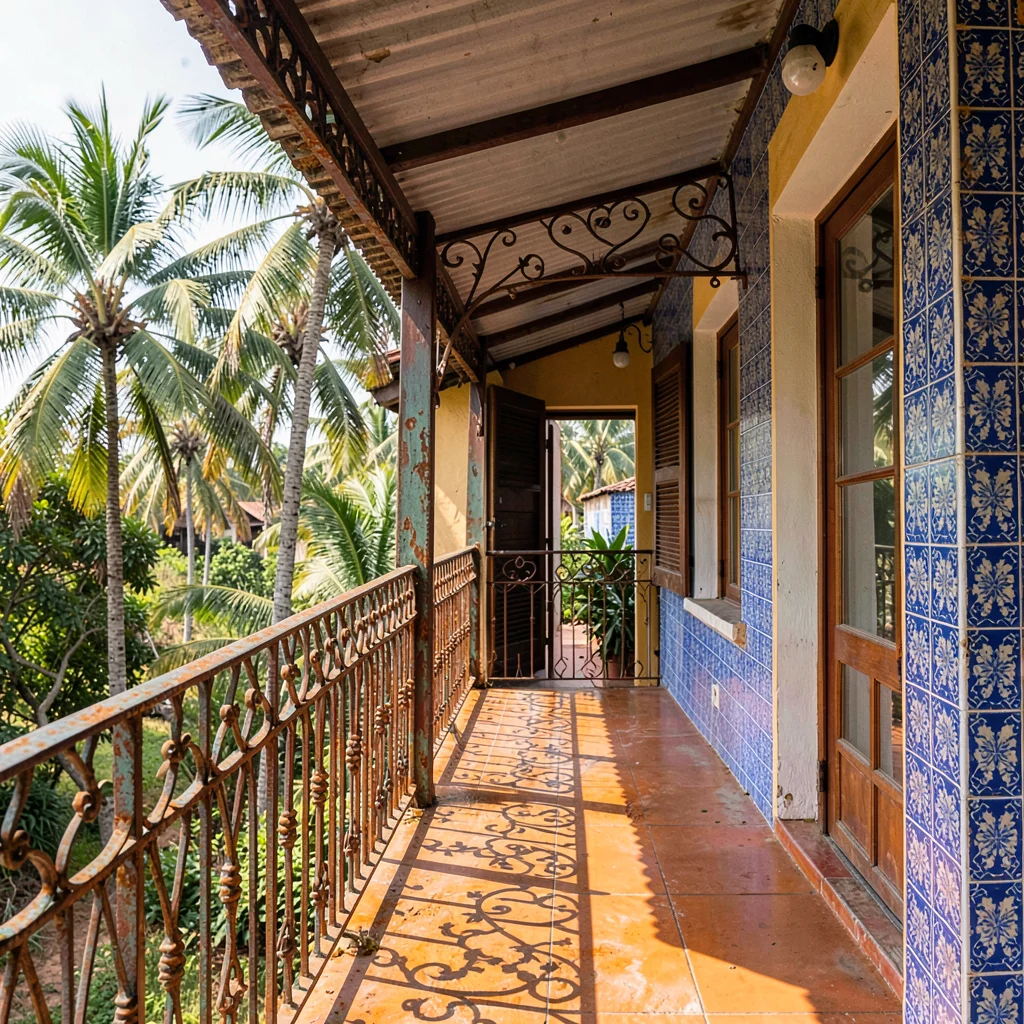 Portuguese colonial tropicália in Maputo, Mozambique, Polana hotel veranda with 