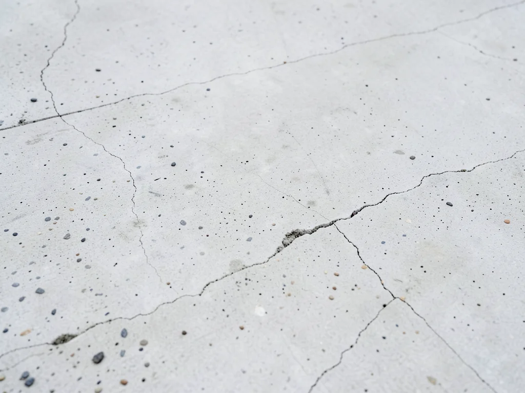 White architectural concrete, smooth cast surface in pale cement with minimal ag