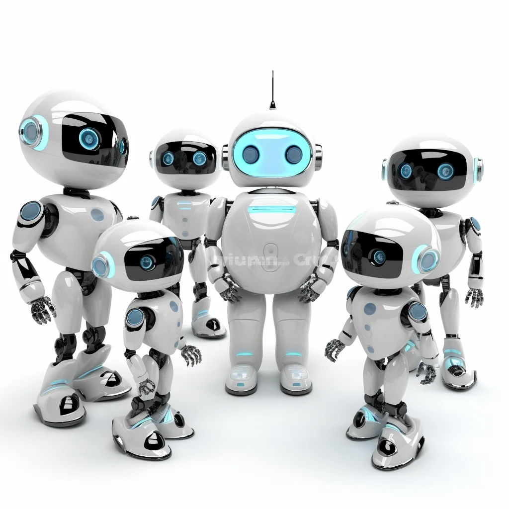 Clean white background 3d plastilina  robot chatbot a