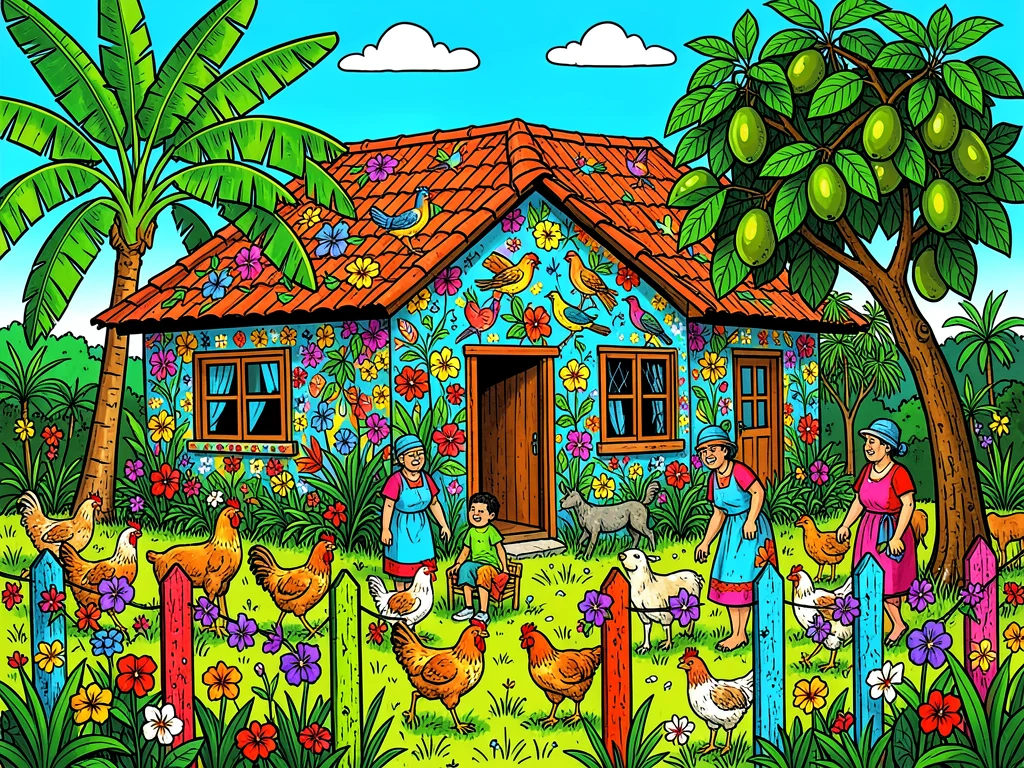 La Maison Décorée et Son Jardin