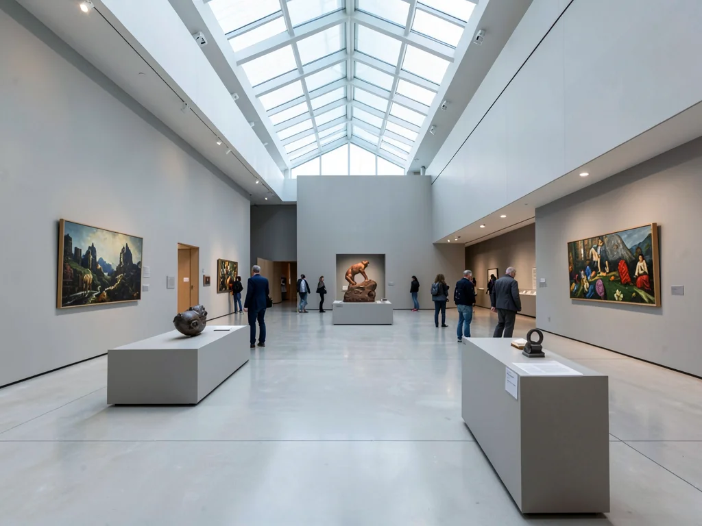 Modern museum interior