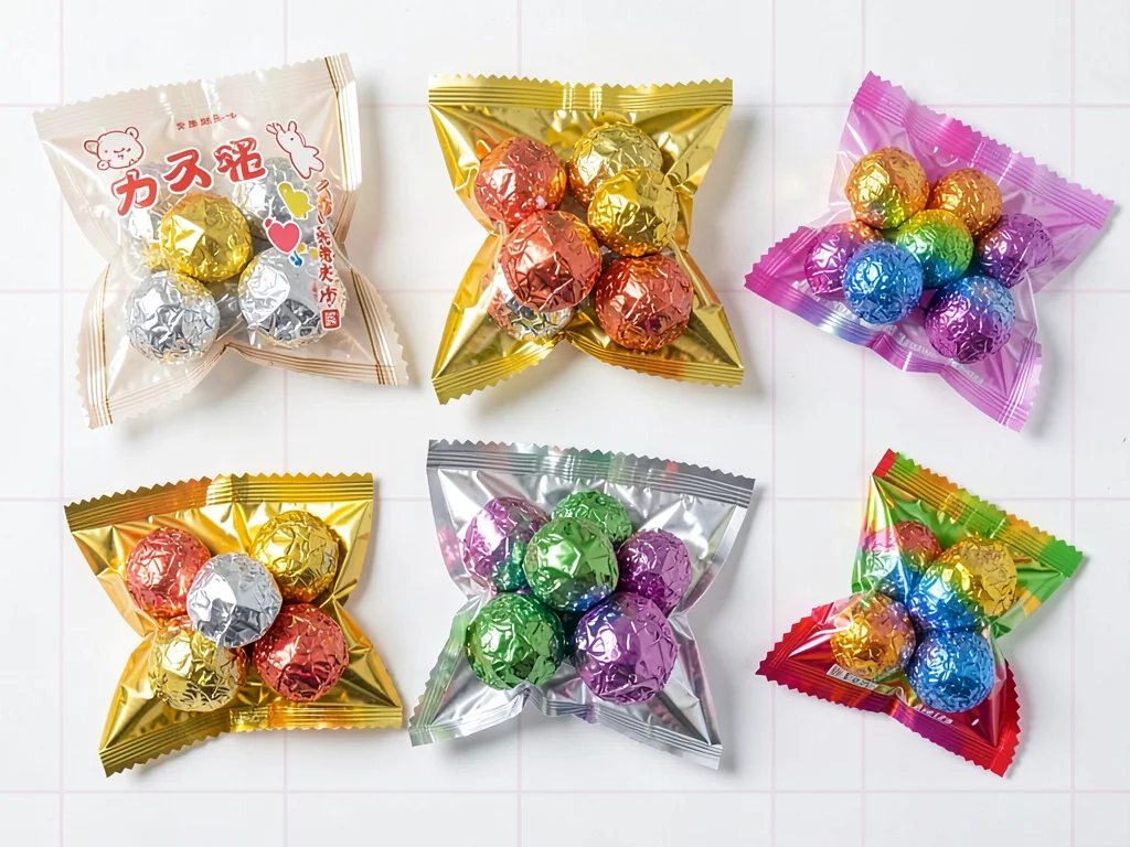 Foil Wrapped Bonbon Metallic Array
