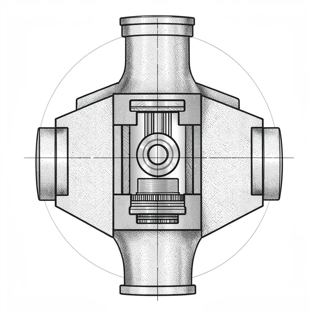 Cross-section of a globe valve cut on the centerline showing seat, disc, and ste