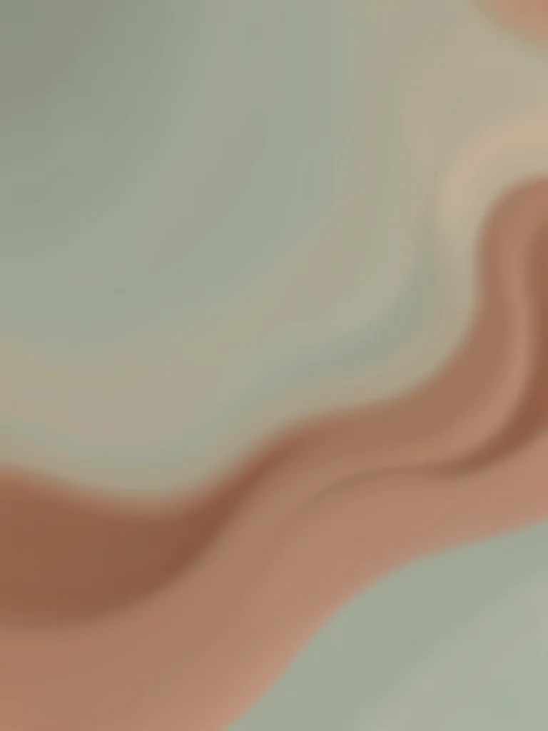 Earth-toned mesh of clay terracotta sage and oat, warm and grounded with painter