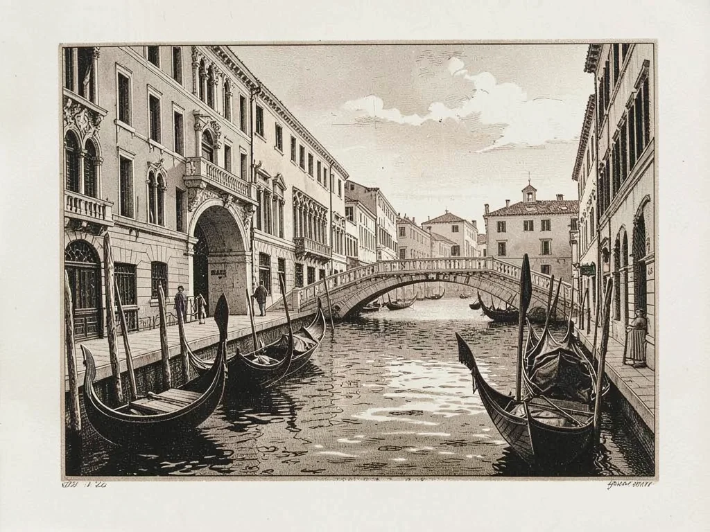 Venice canal scene
