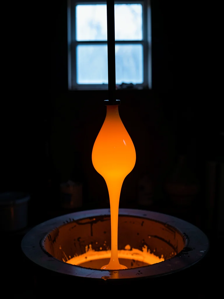 Vertical Pipe With Dripping Gather