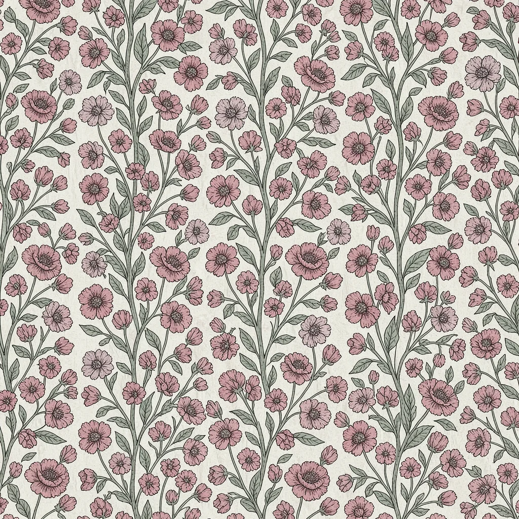 Liberty floral rose sage
