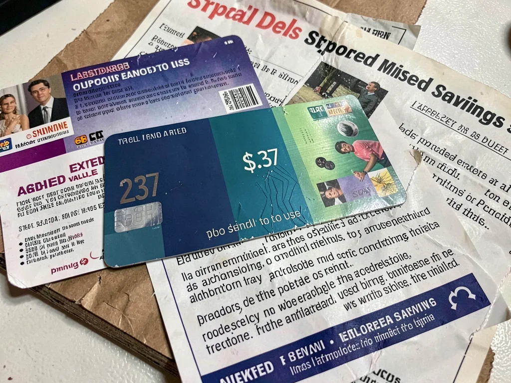 Expired gift card with $2.37 remaining, the stranded value, too little to use