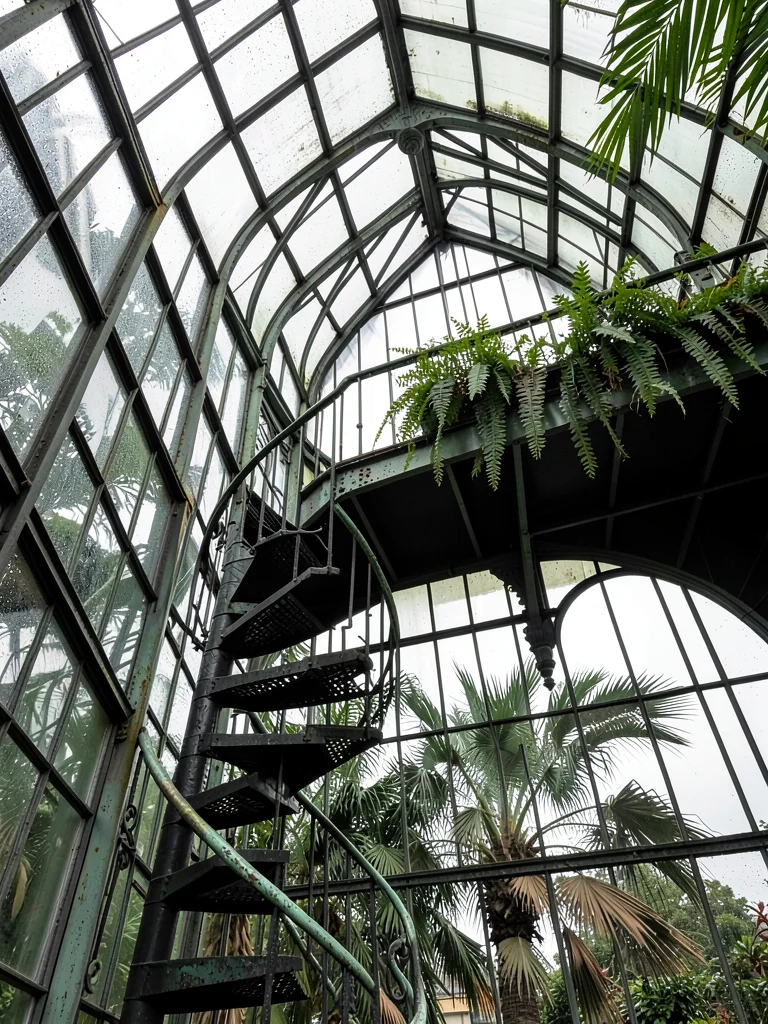Spiral Iron Staircase to Gallery