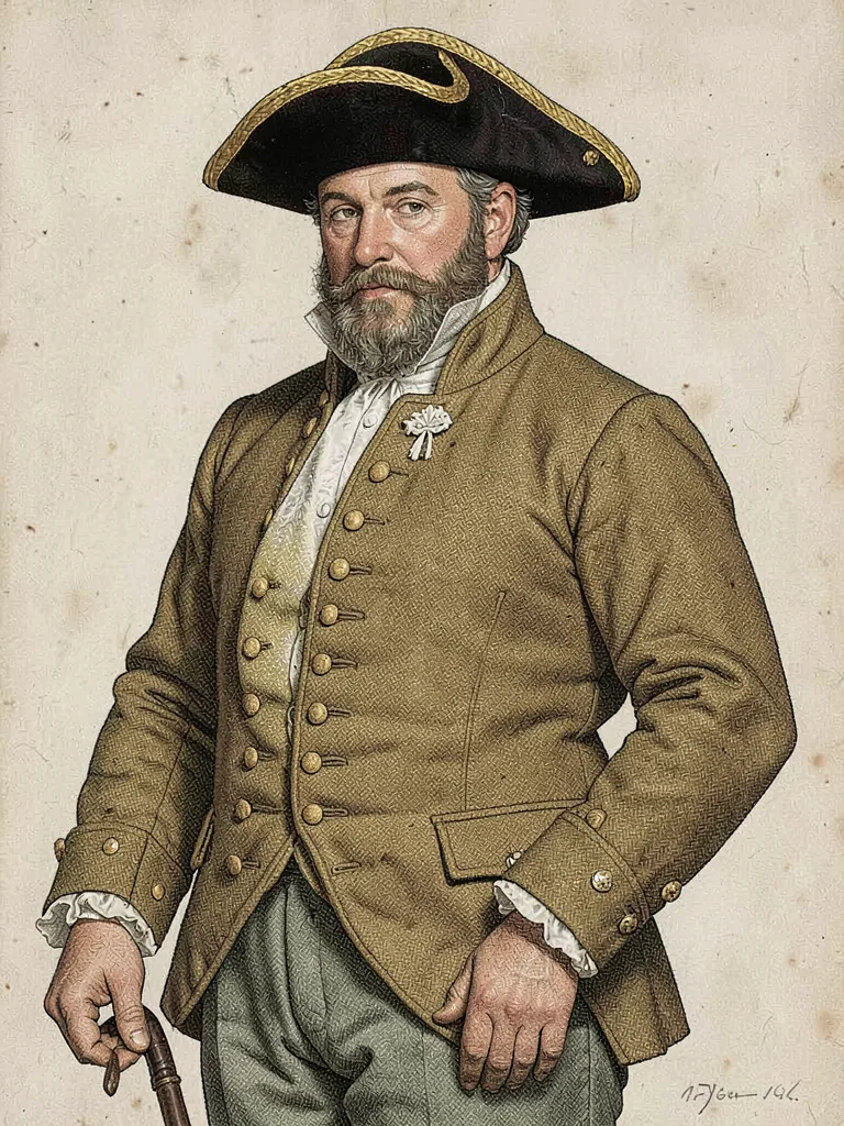 Georgian riding habit tricorn