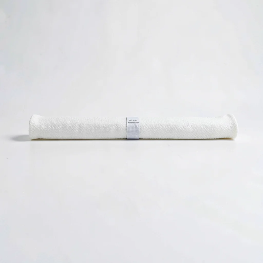 Catalog flat of a roving bundle laid in a clean line