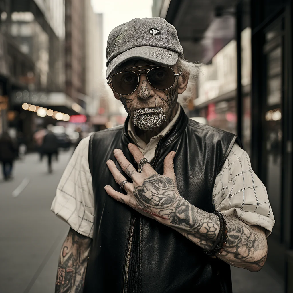 Street photo in the style of Vivian Maier The tales o