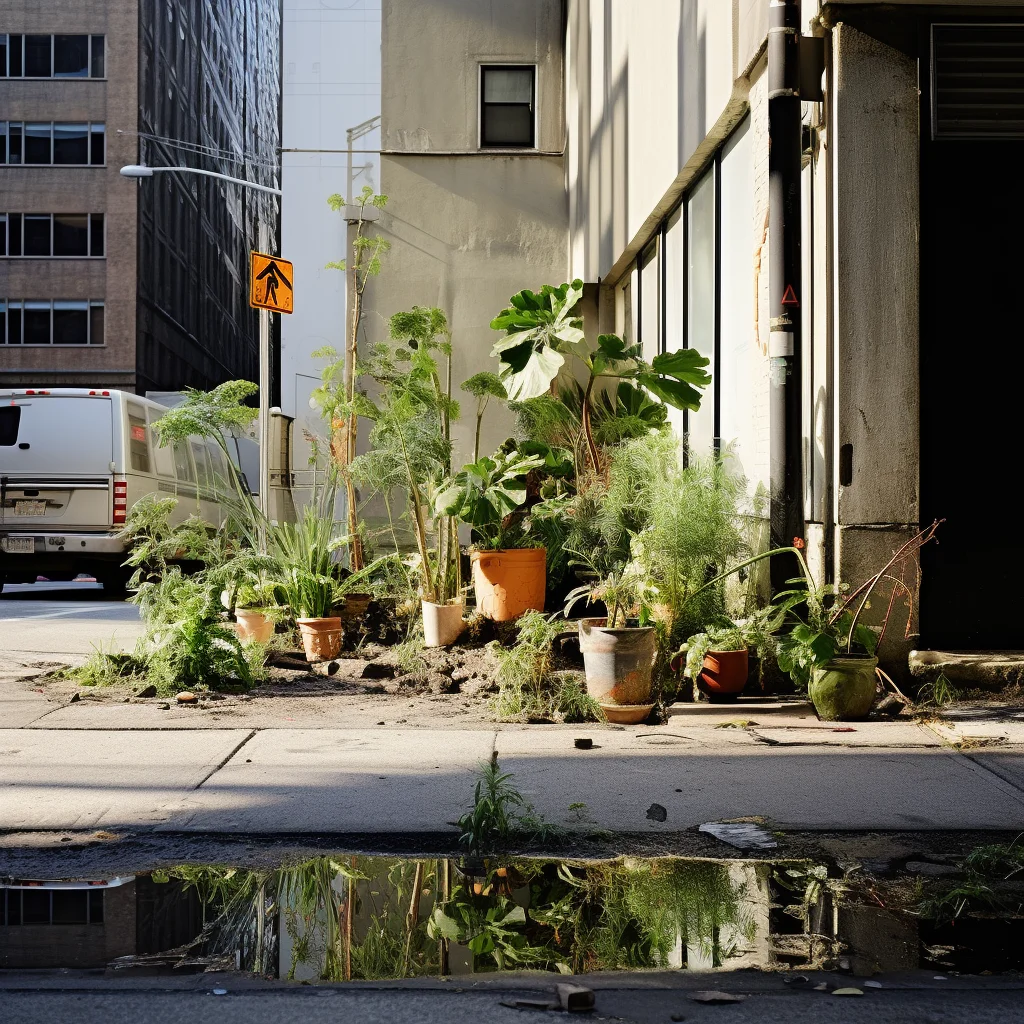 Photo in the style of Vivian Maier 2020 - Urban Oasis