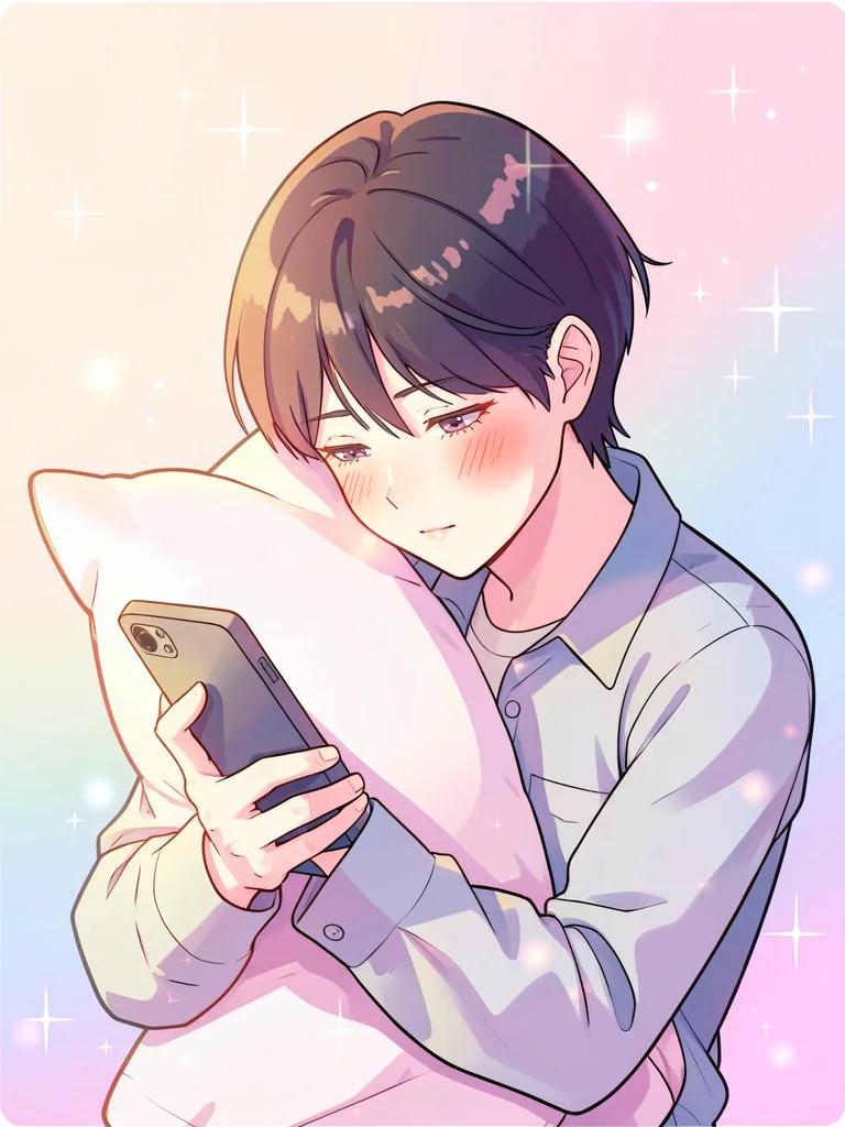 Blushing while texting