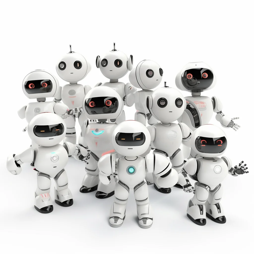 Clean white background 3d plastilina  robot chatbot a