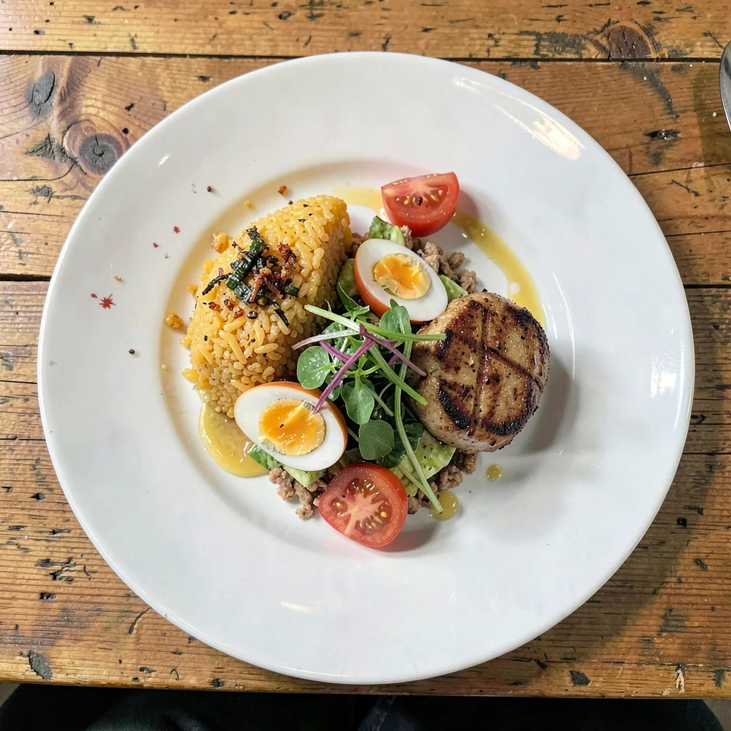 Food plate overhead