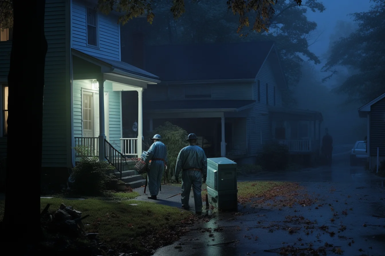 Gregory crewdson photo of amazon delivery workers