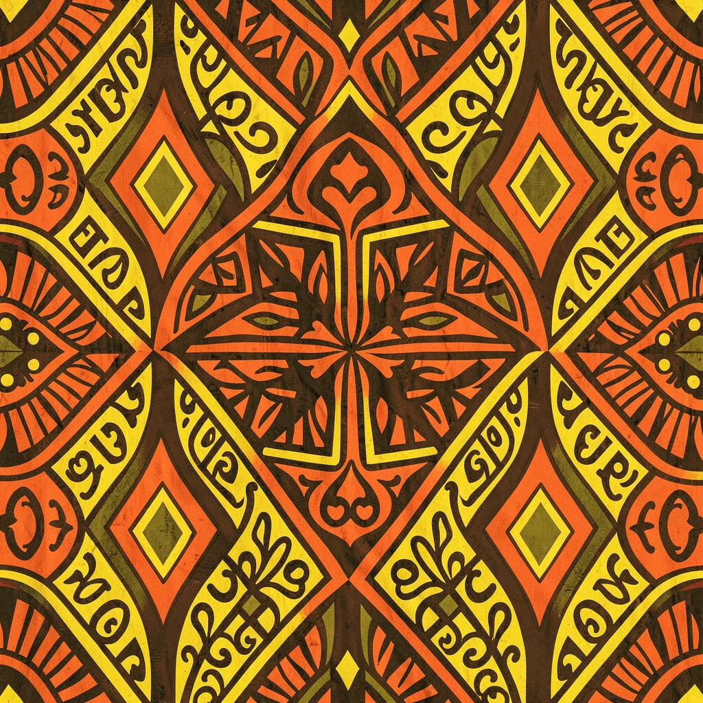 African wax geometric bold