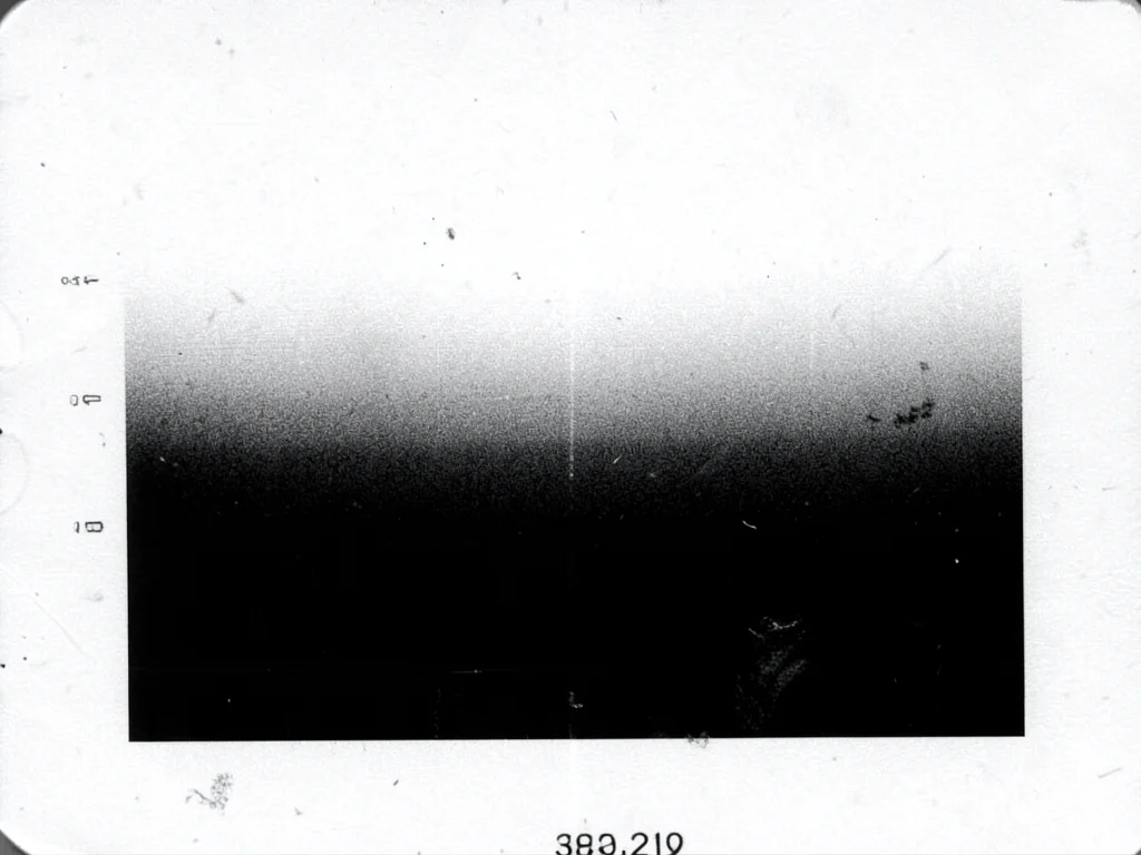 A gradient test strip showing the copier's tonal range from pure white to solid 