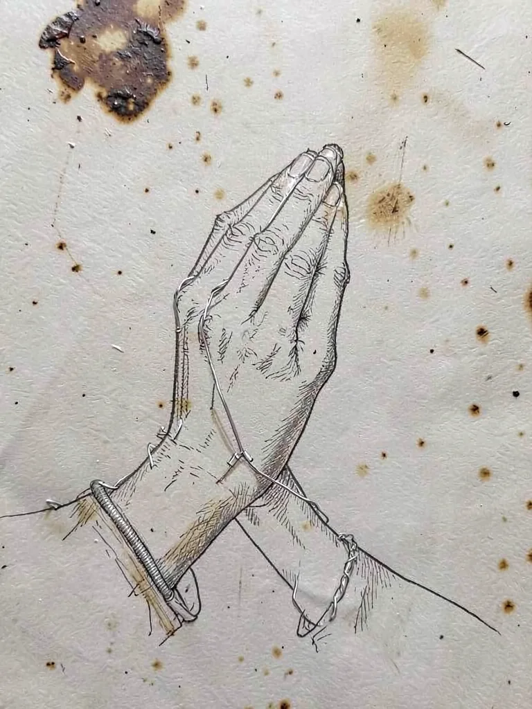 Praying hands study