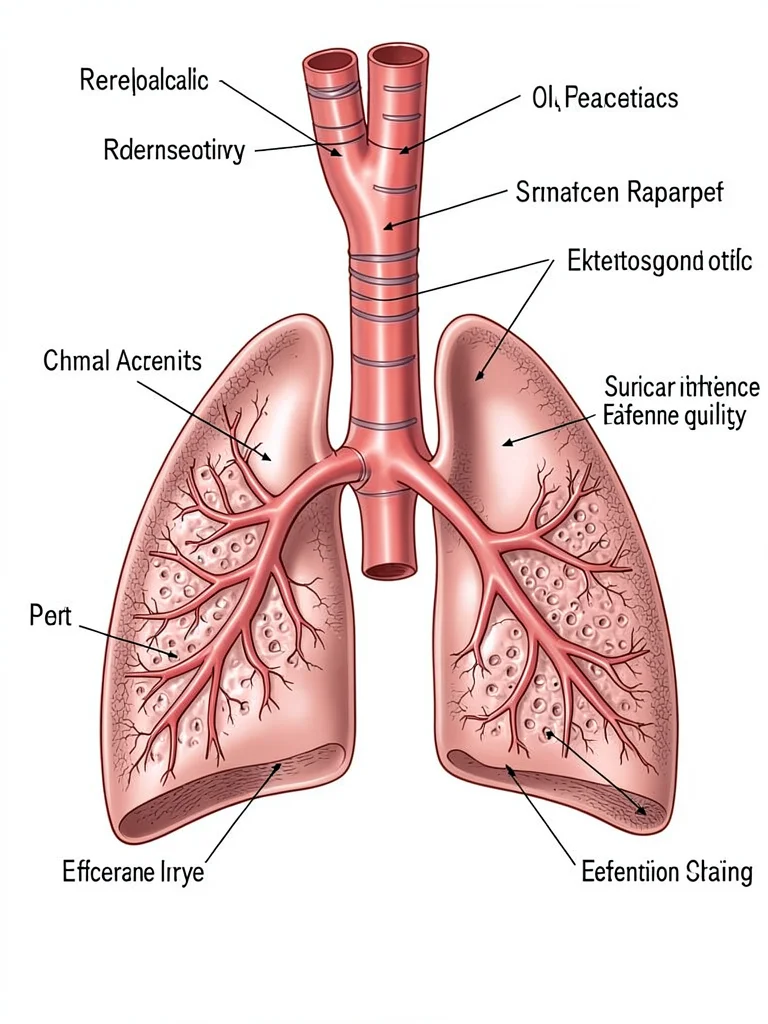 Human respiratory system anatomy