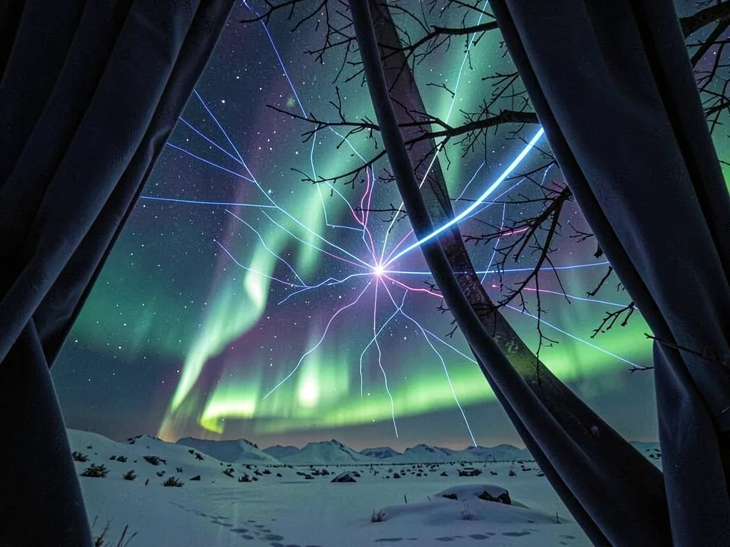 Curtain folds catching magnetic field line geometry