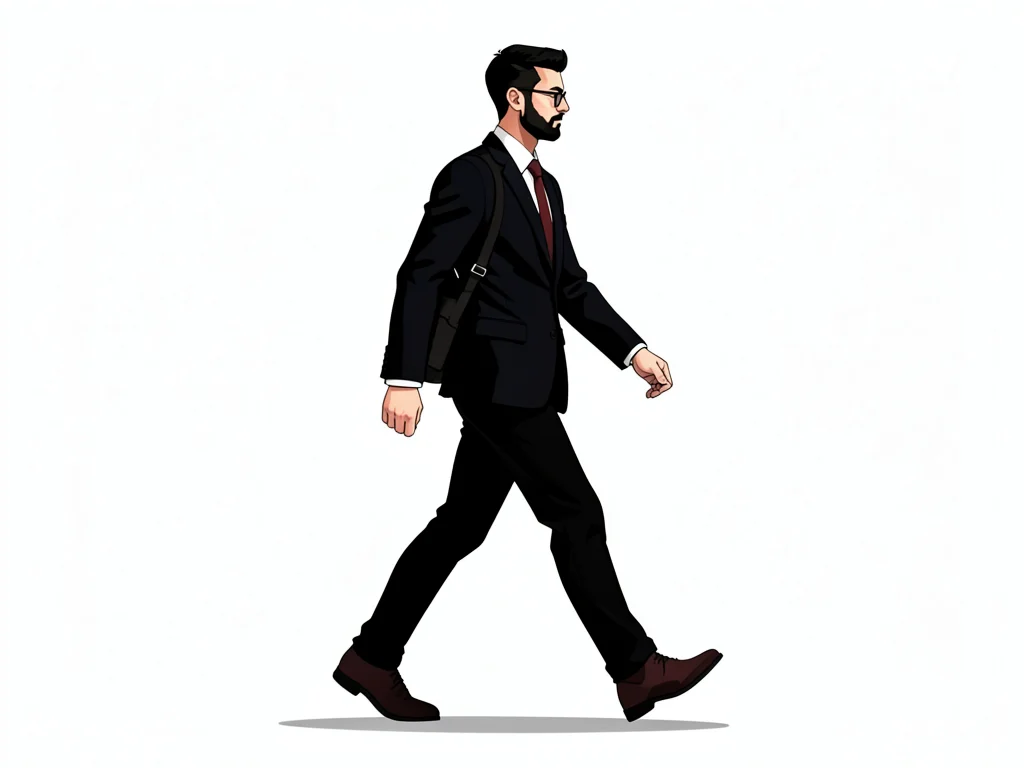 Walking figure multiplied
