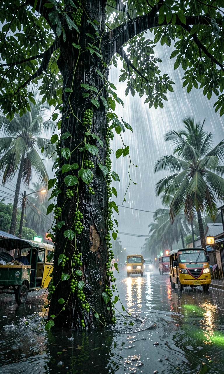Pepper Vines in Storm