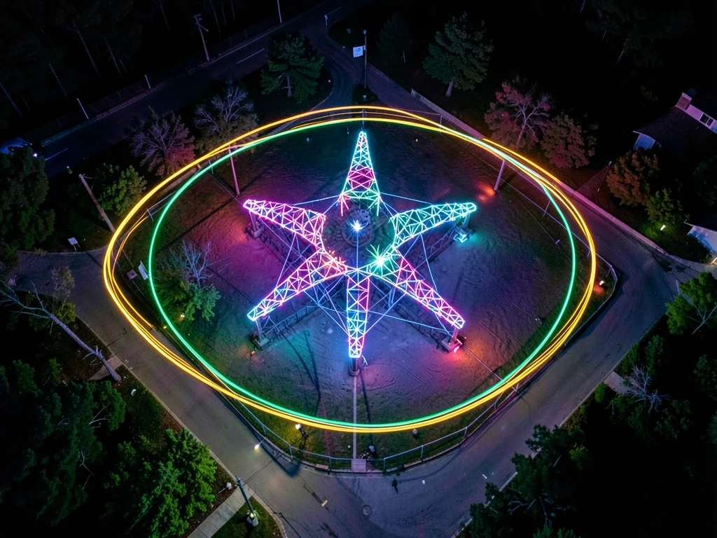 Drone light painting